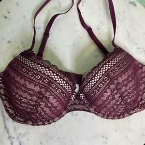 Victoria secret purple lace Demi bra